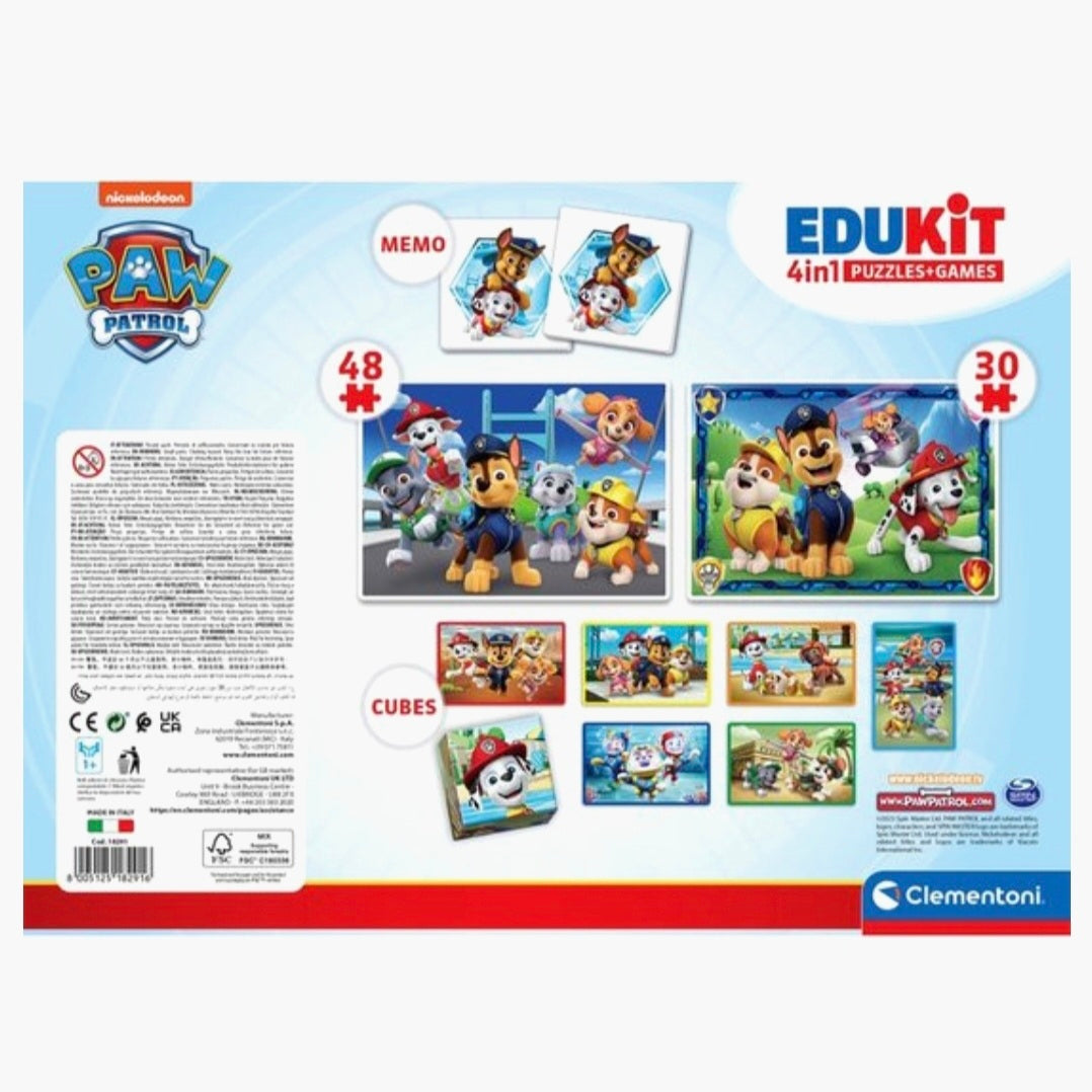 Clementoni: Edukit Paw Patrol - 4in1