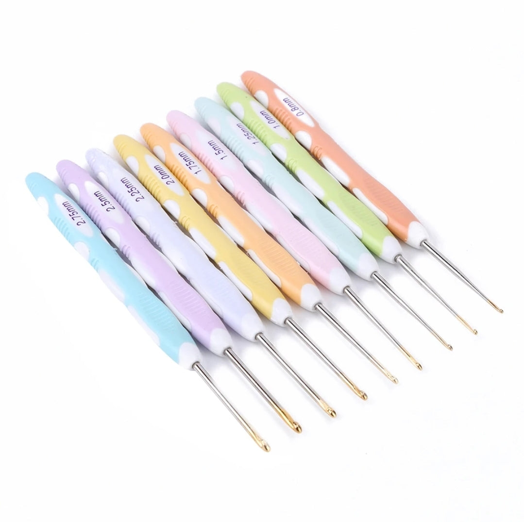 9 delig Fijne Haaknaalden set