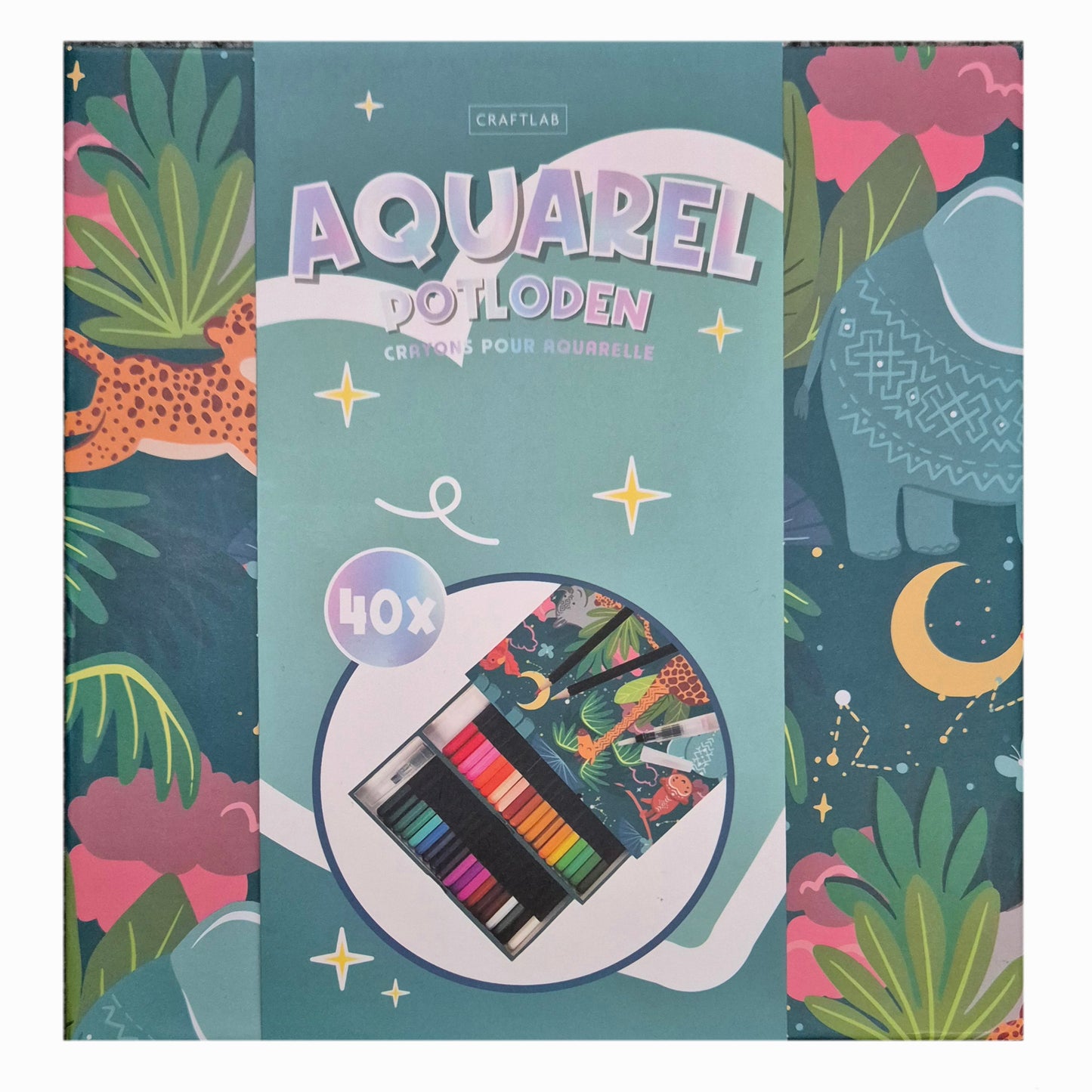 Craftlab: Box Aquarelpotloden - 40 delig