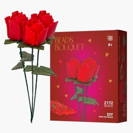 Ruby Toys: Beads Bouquet - 3 Rozen
