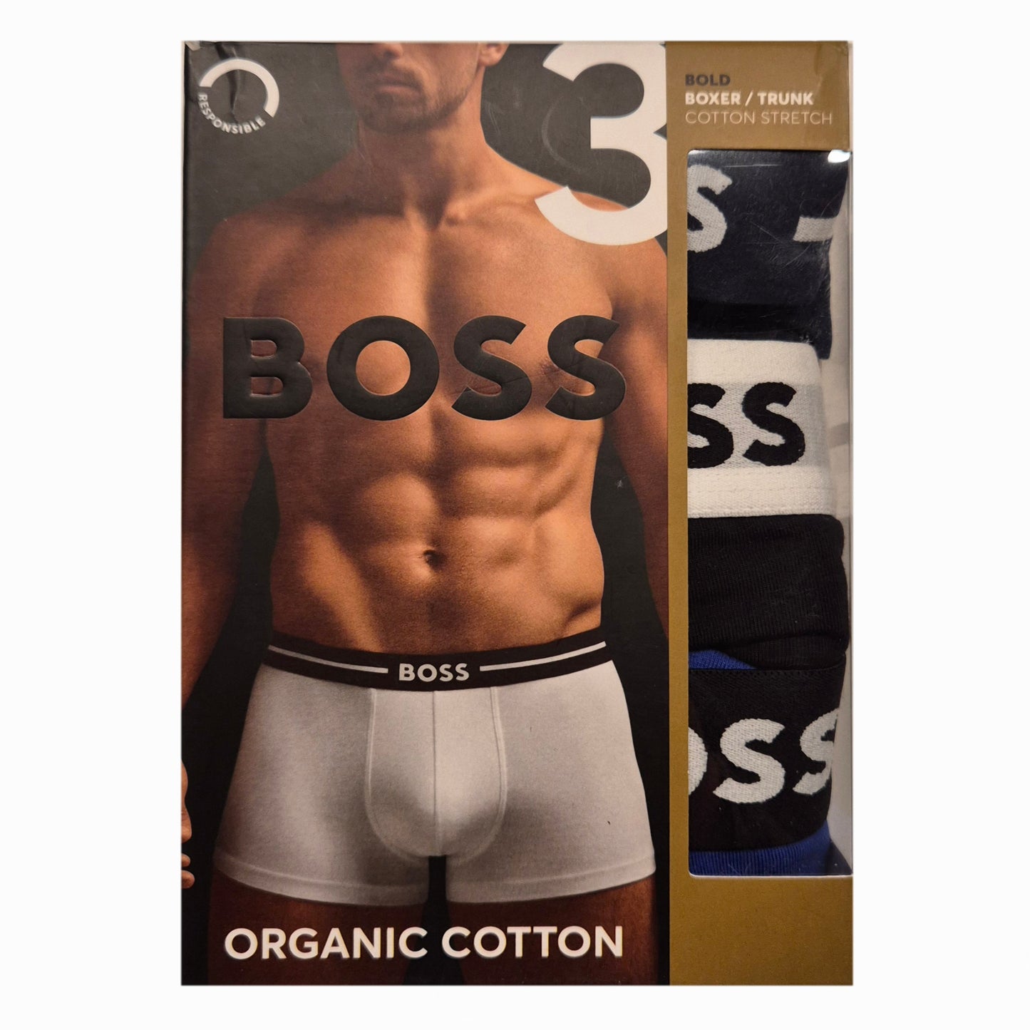Hugo Boss: Bold Trunks 3-Pack boxershorts - Maat M