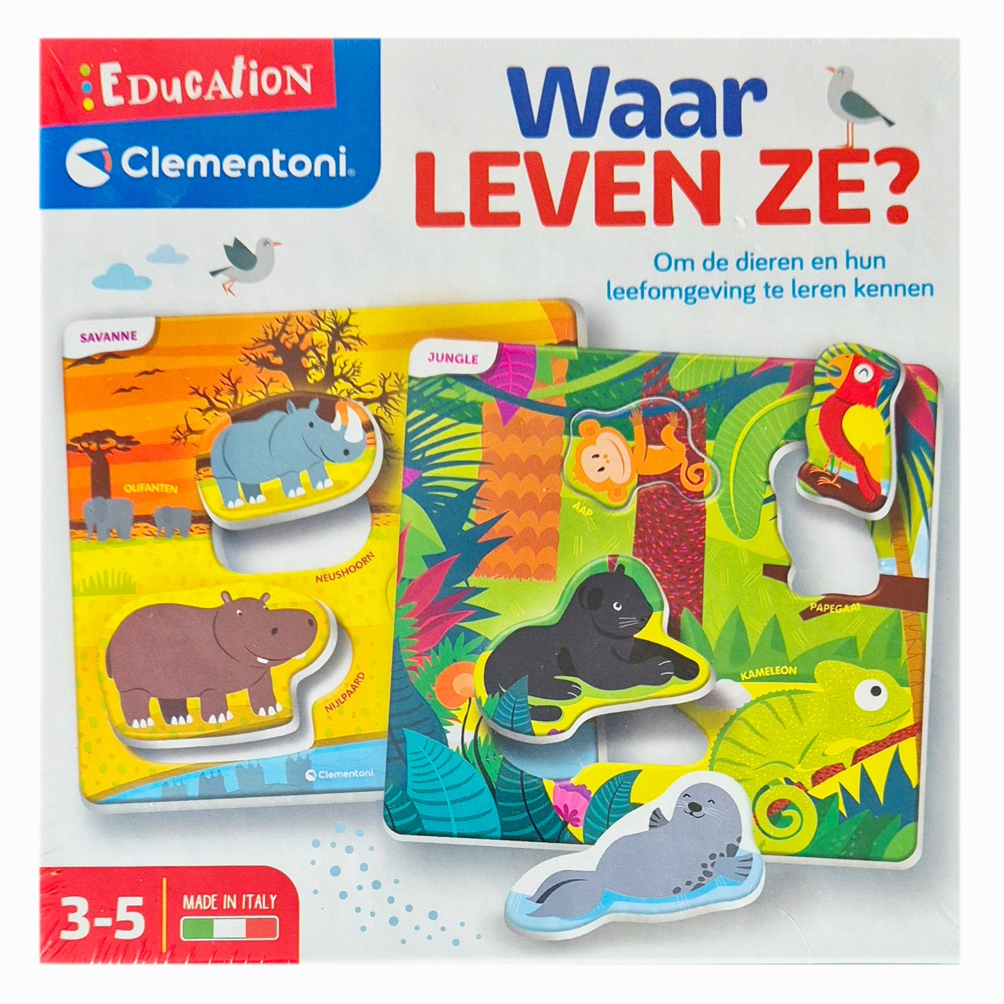 Clementoni: Education - Waar leven ze?