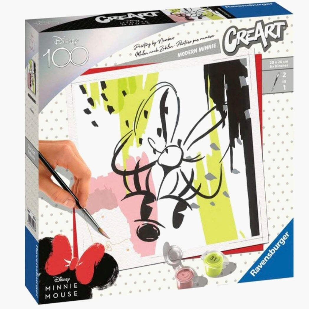 Ravensburger: CreArt - D100 Jubilee Edition Minnie Mouse 3 - Schilderen op nummer