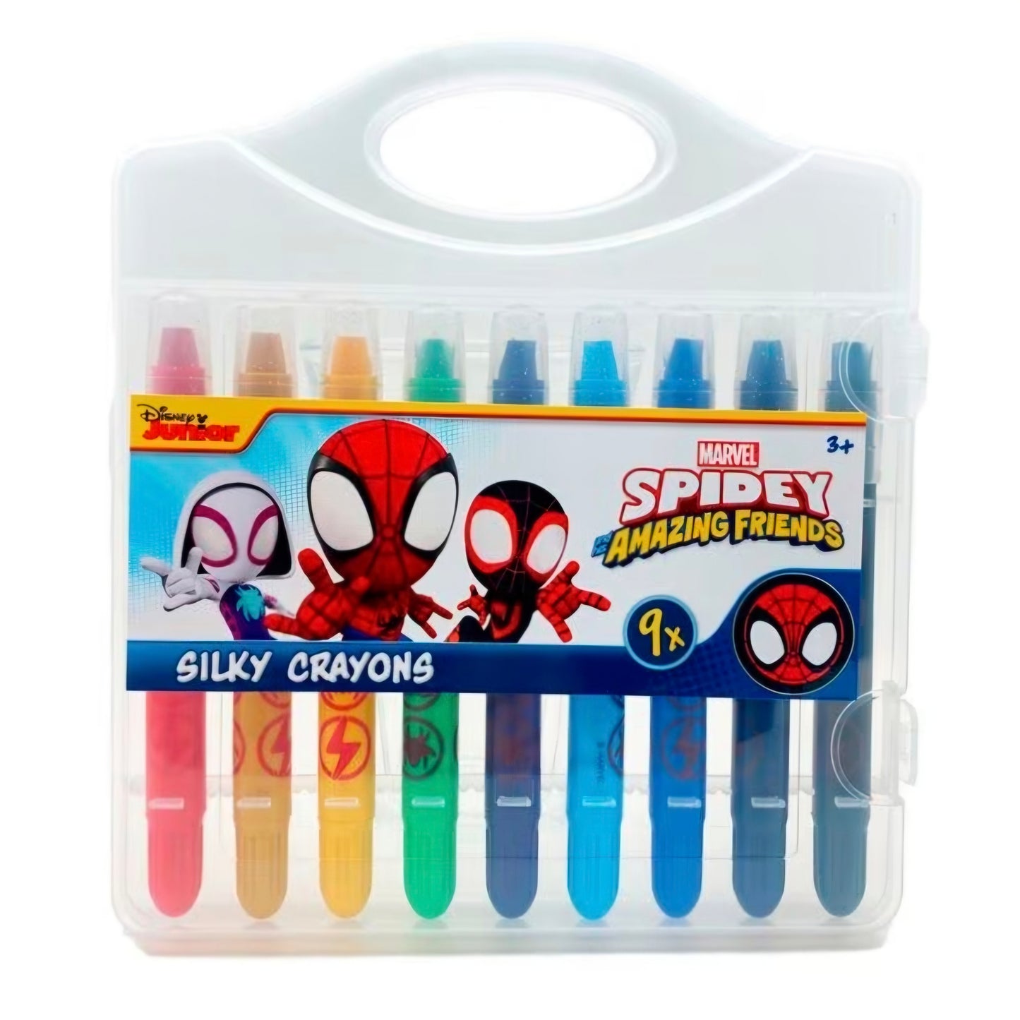 Spiderman: Silky Crayons - 9 kleuren