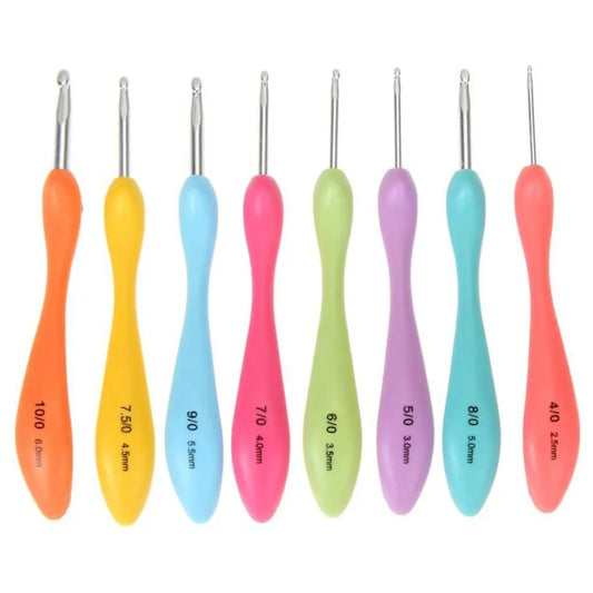 Luxe ergonomische Haaknaalden 8-delig