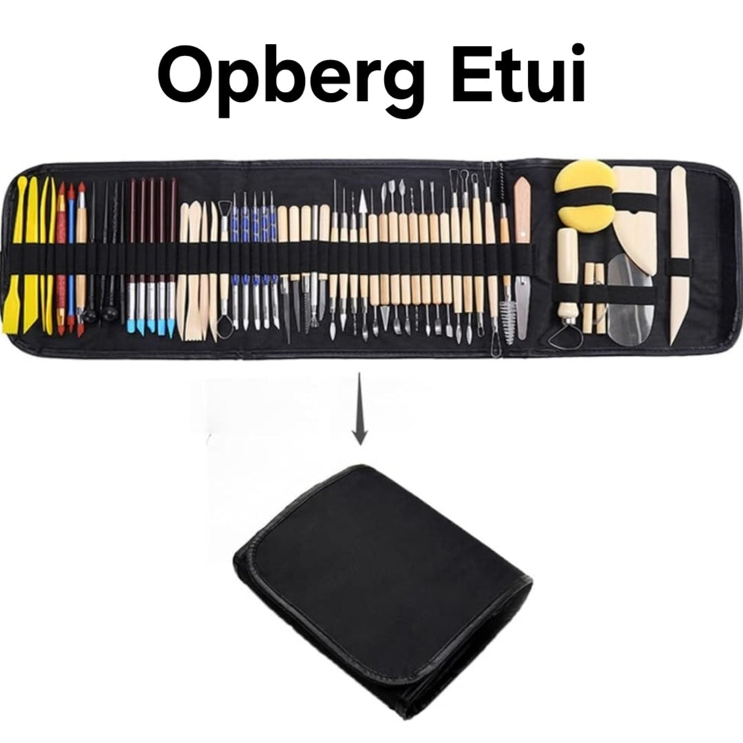Boetseer kleigereedschap 61-delig
