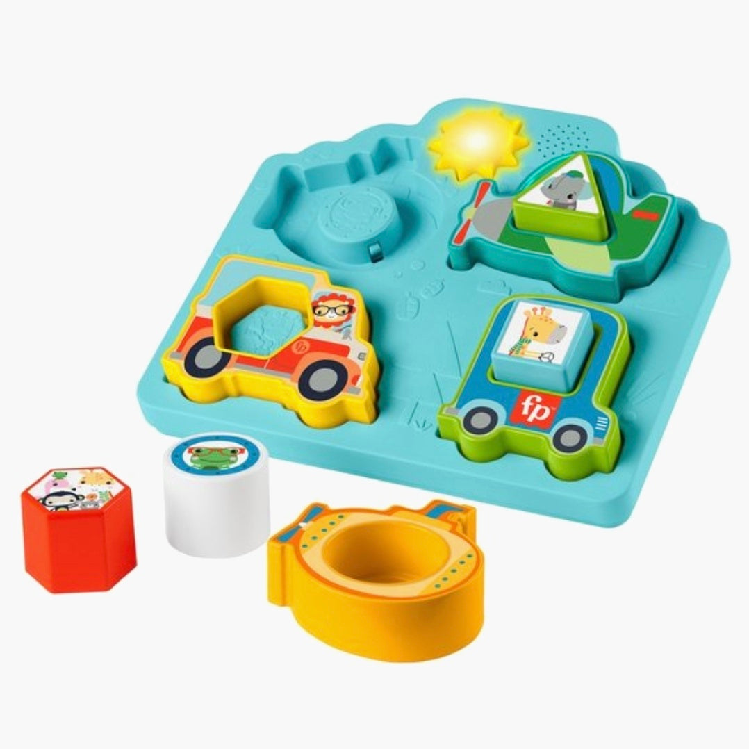 Fisher-price: Shapes & Sound Vehicle Puzzle - (9+M)