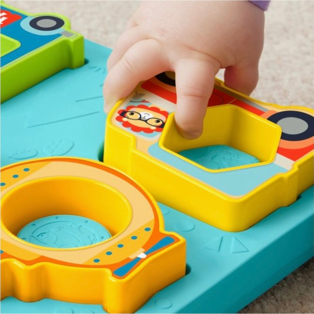Fisher-price: Shapes & Sound Vehicle Puzzle - (9+M)
