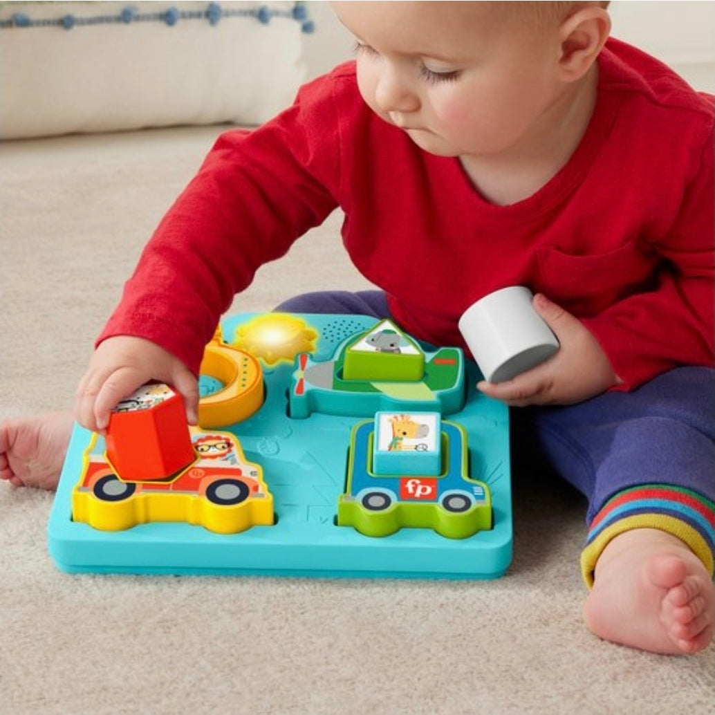 Fisher-price: Shapes & Sound Vehicle Puzzle - (9+M)