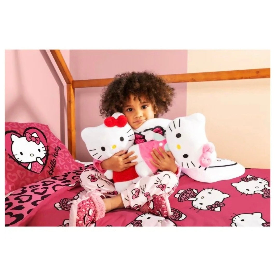 Hello Kitty - Knuffel Rood - 30cm