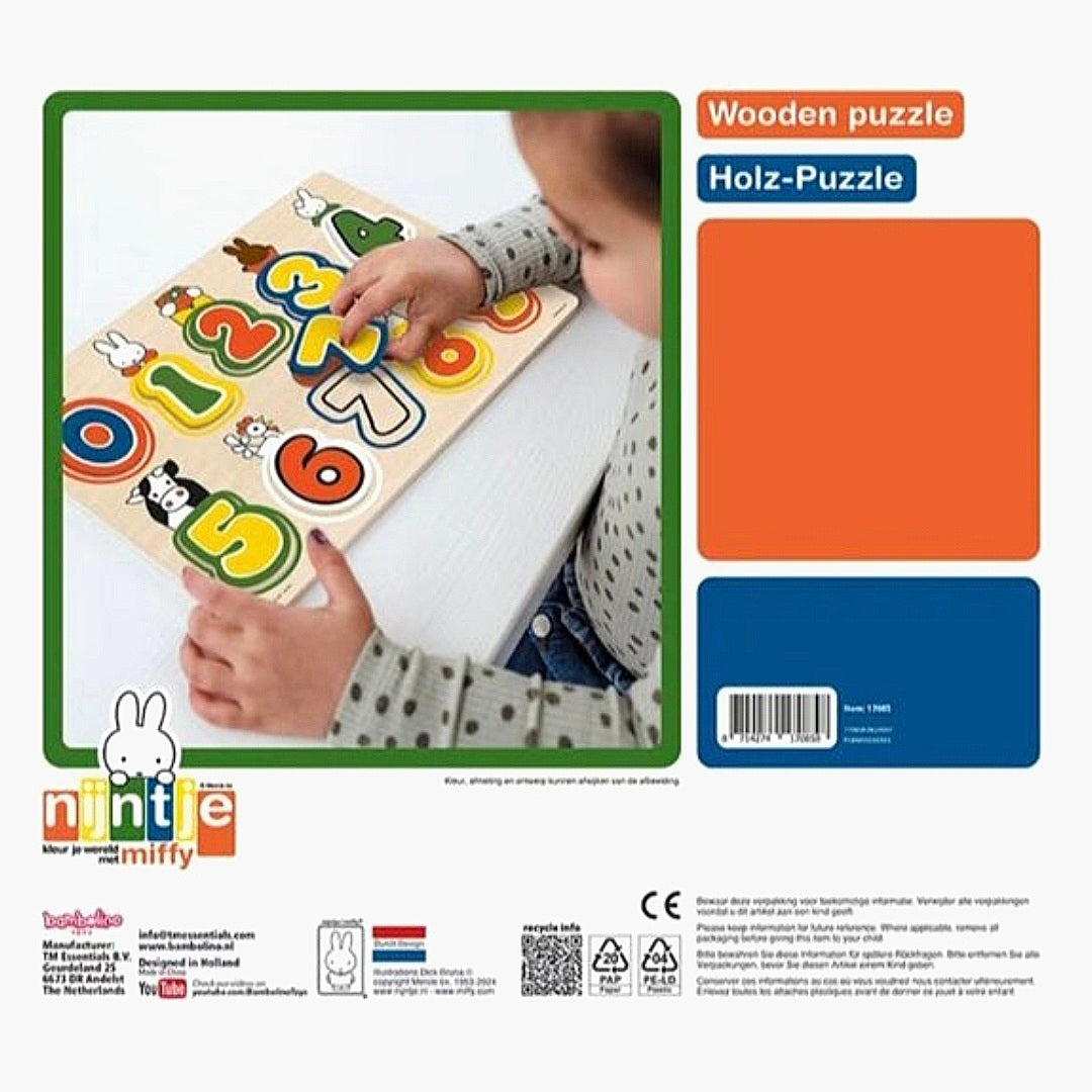 Nijntje - Houten puzzel - Cijfers