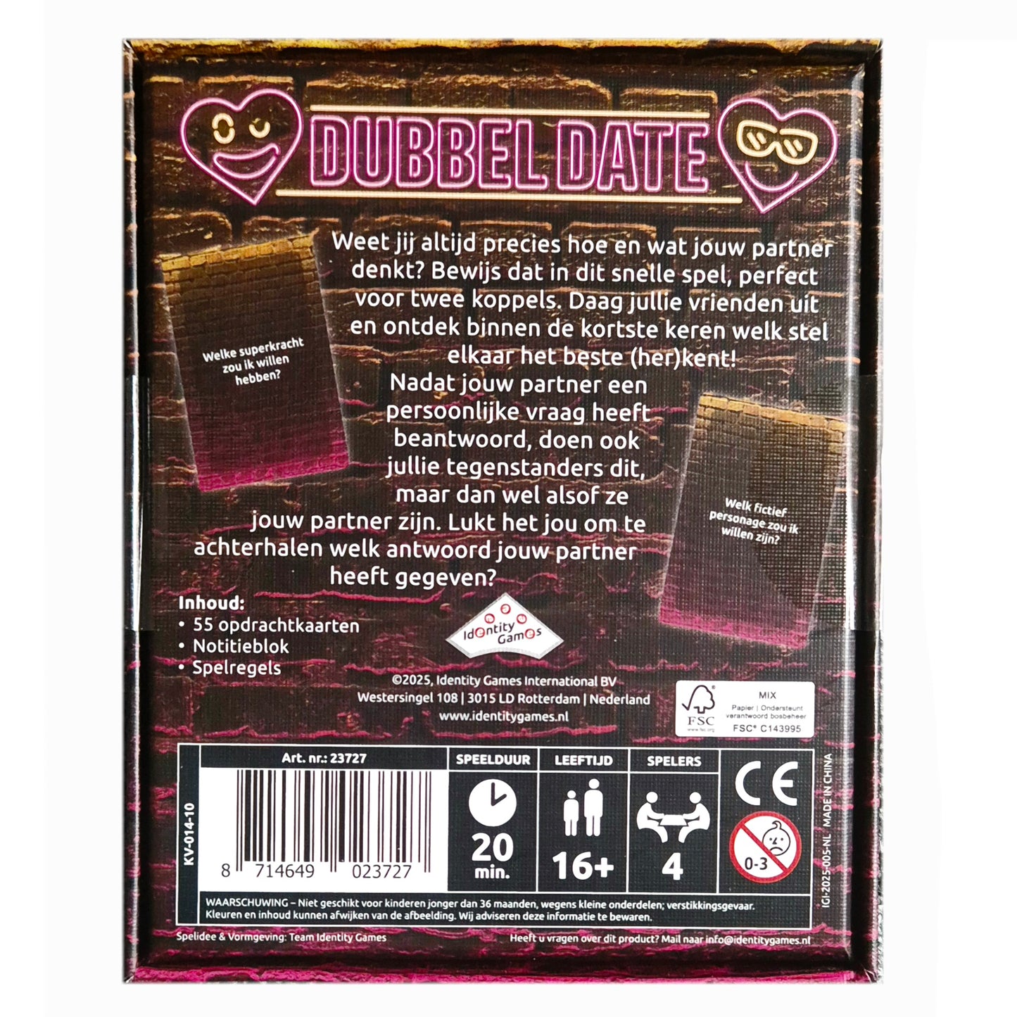 Identity Games: Dubbel Date - Koppel tegen Koppel