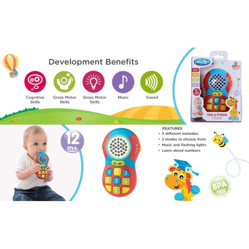 Playgro: Mobiel speeltje met Licht & Geluiden 1-3Jr