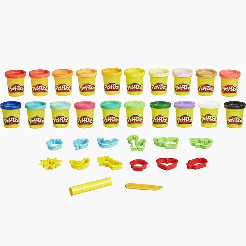 Hasbro: Play-Doh -  Bucket of Fun - 20 kleipotjes + 14 Figuren