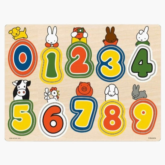 Nijntje - Houten puzzel - Cijfers