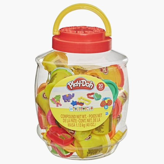 Hasbro: Play-Doh -  Bucket of Fun - 20 kleipotjes + 14 Figuren