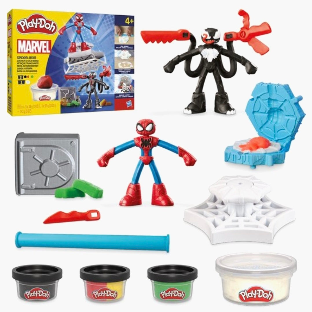 Play-Doh: Spider-Man Launch & Slice Battle Kleiset