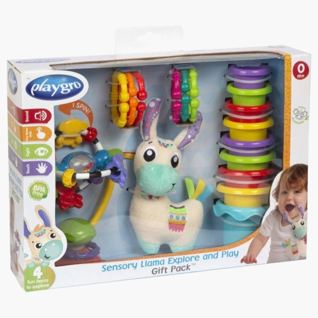 Playgro: Geschenkset - Sensory Lama Explore and Play