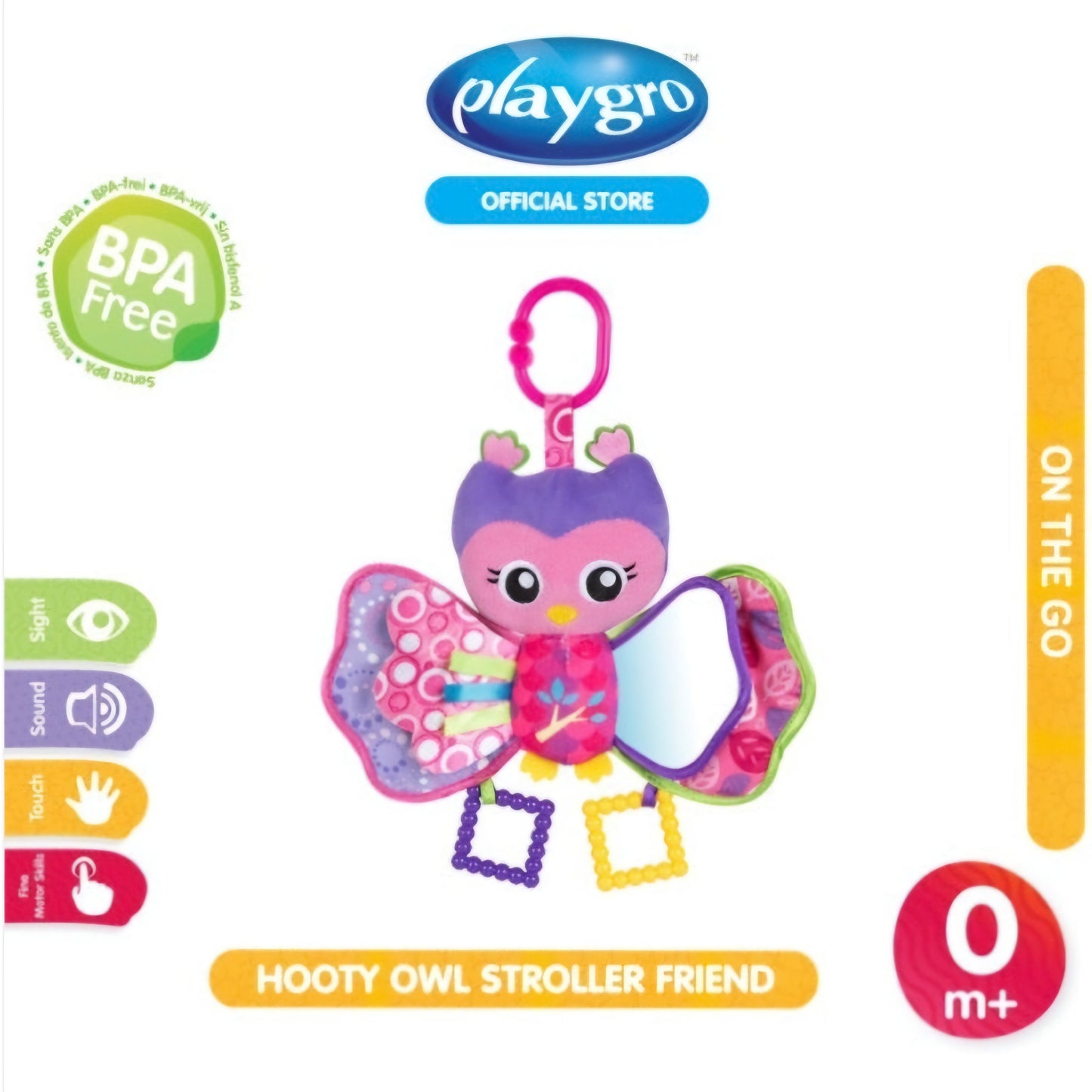 Playgro: Hooty Owl - Stroller Friend (0+Mnd)