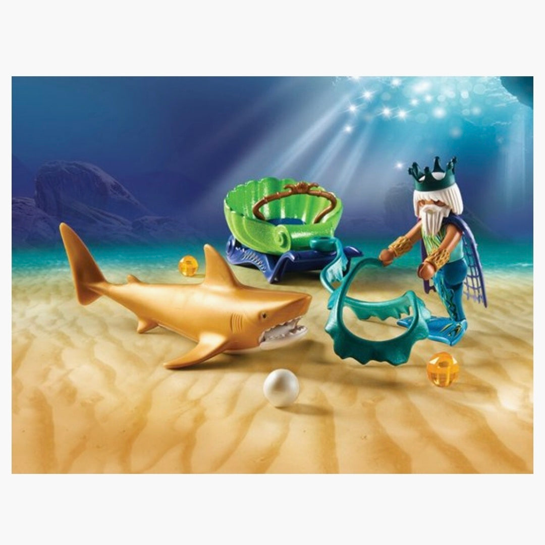 PLAYMOBIL 70097: Koning der Zeeën + Haaienkoets