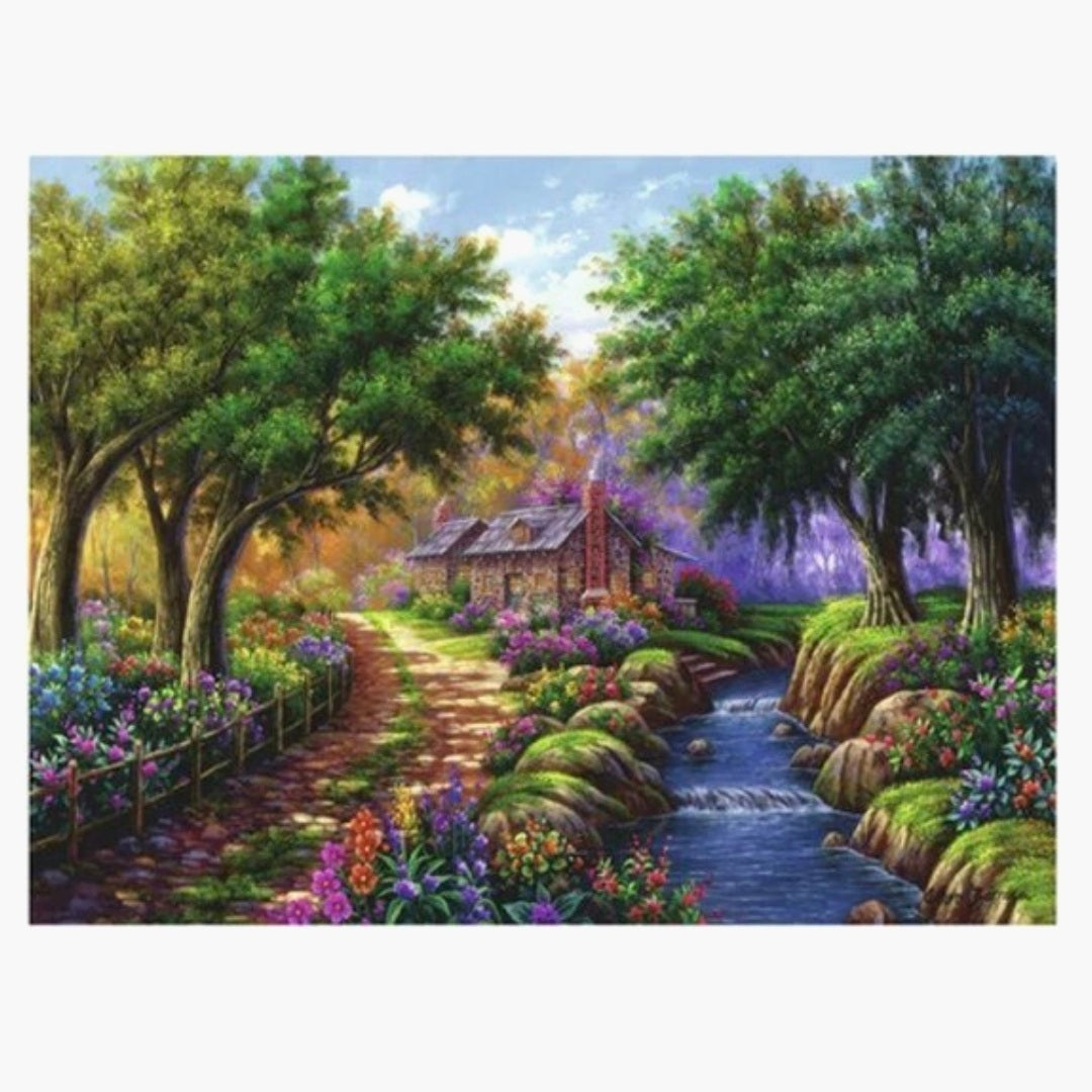 Ravensburger: Huisje bij de rivier - 1500