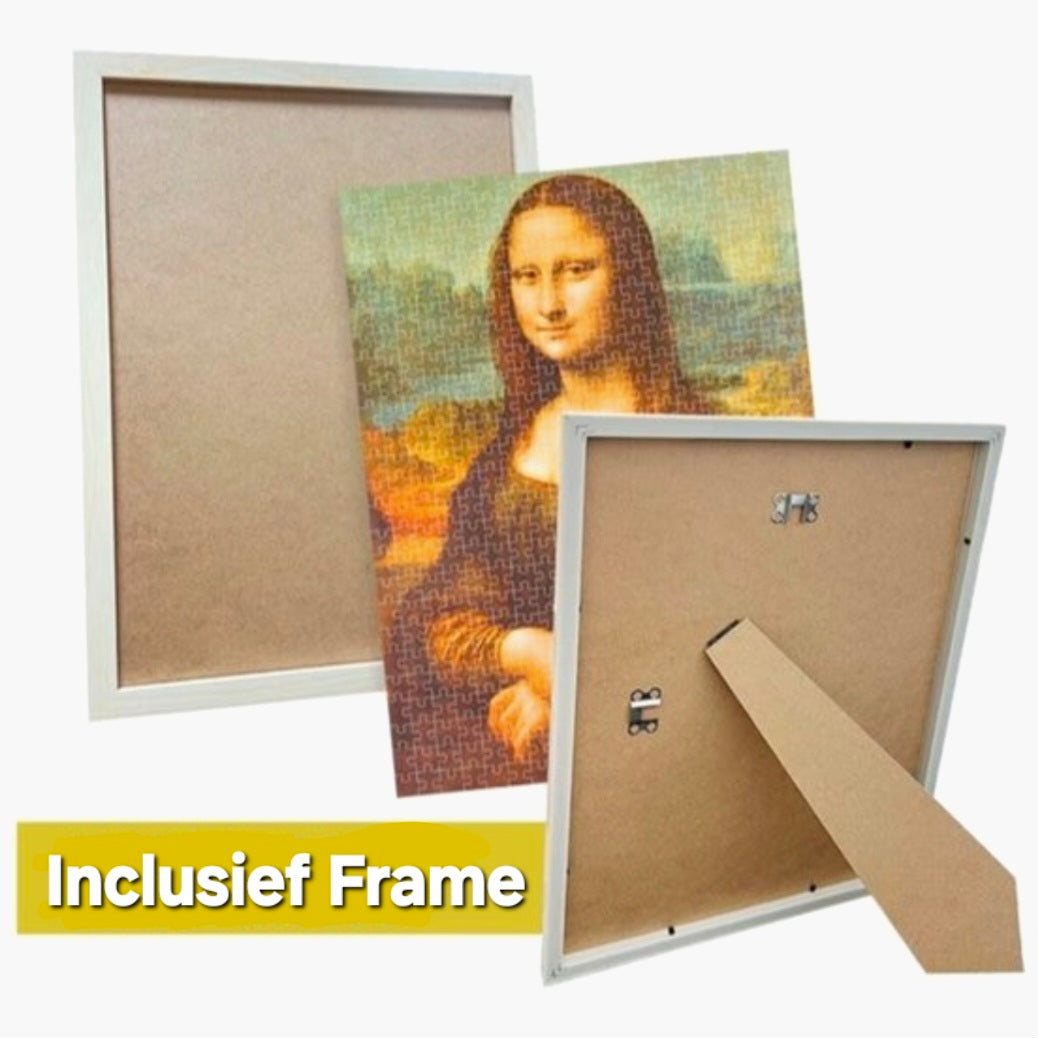 The Frame: Leonardo da Vinci - Mona Lisa - met houten Lijst - 500