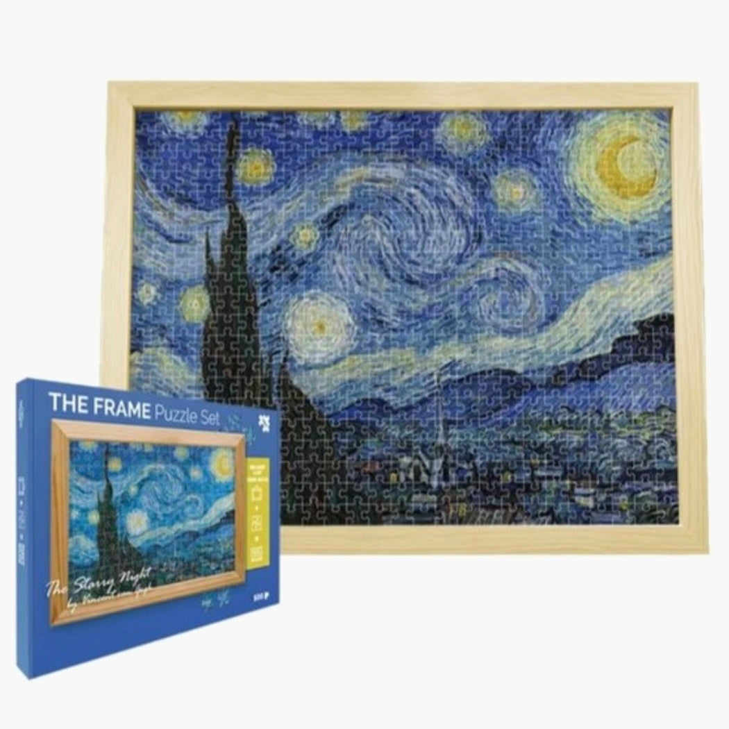 The Frame: Vincent van Gogh - Sterrennacht - met houten Lijst - 500