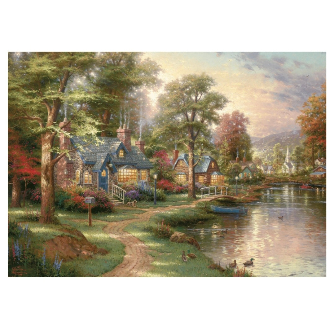 Thomas Kinkade: Hometown Lake - 1500