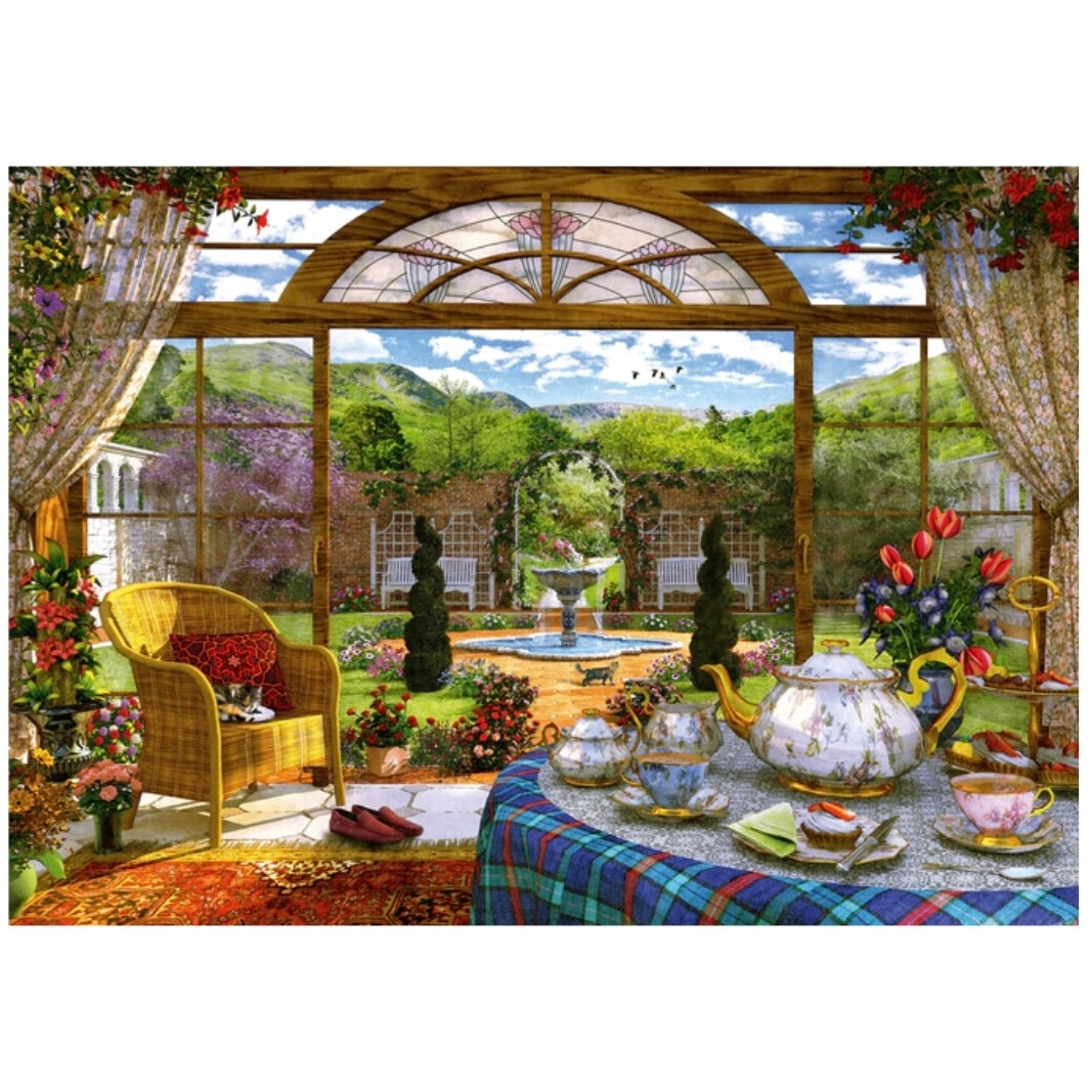 Schmidt: Dominic Davison - Uitzicht vanuit de serre - 1000