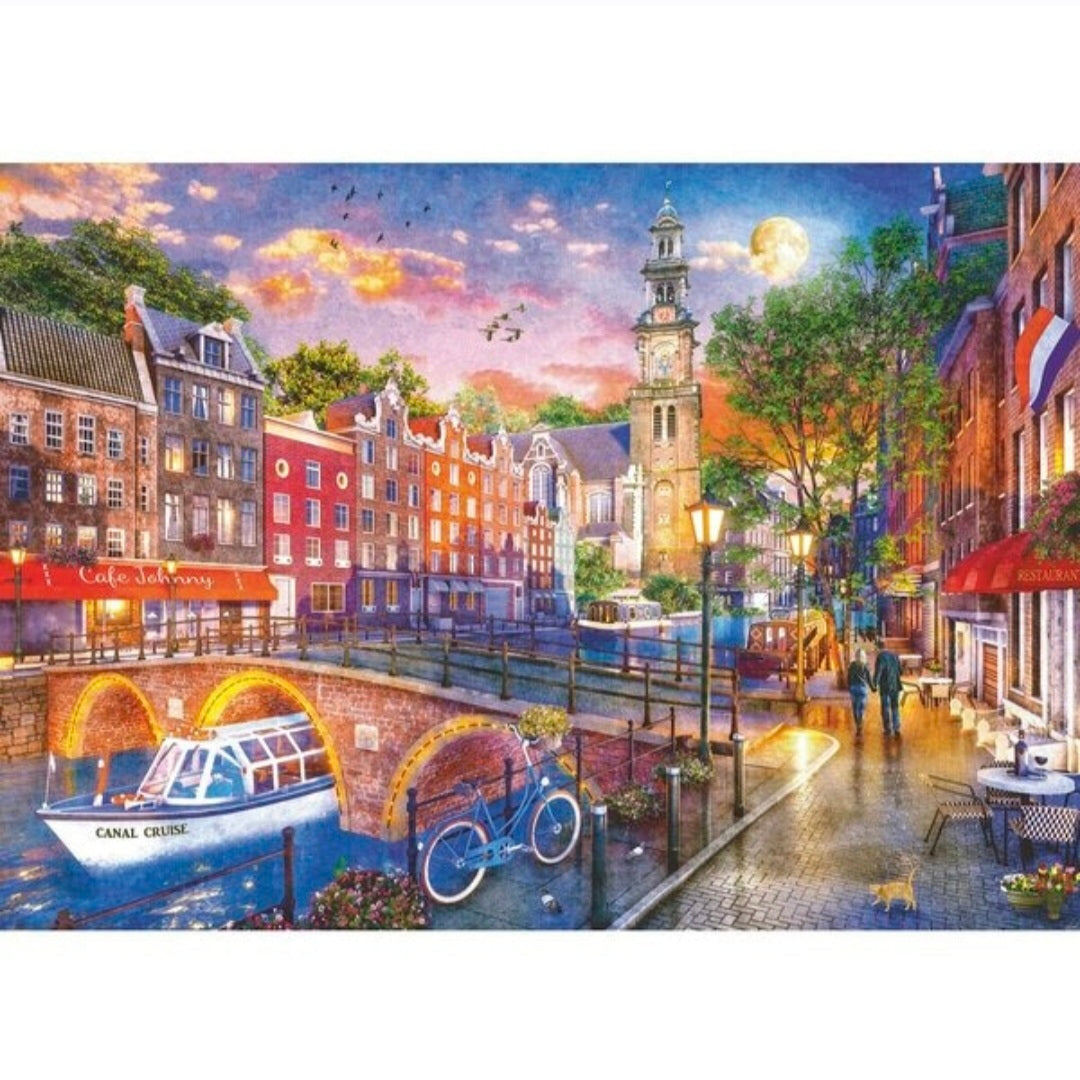 Ravensburger: Zonsondergang Amsterdam - 1000