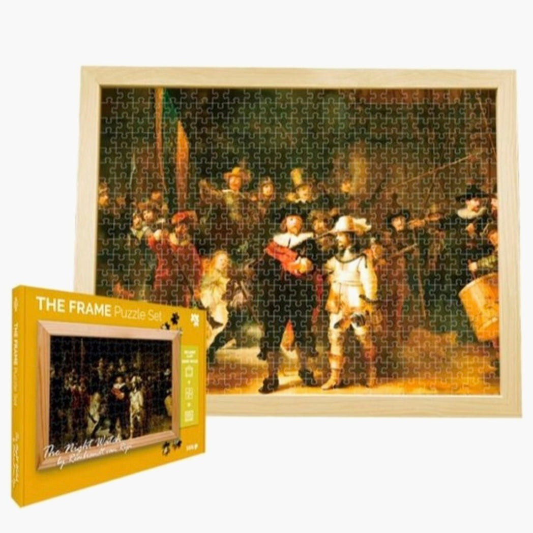 The Frame: Rembrandt - De Nachtwacht - met houten Lijst - 500