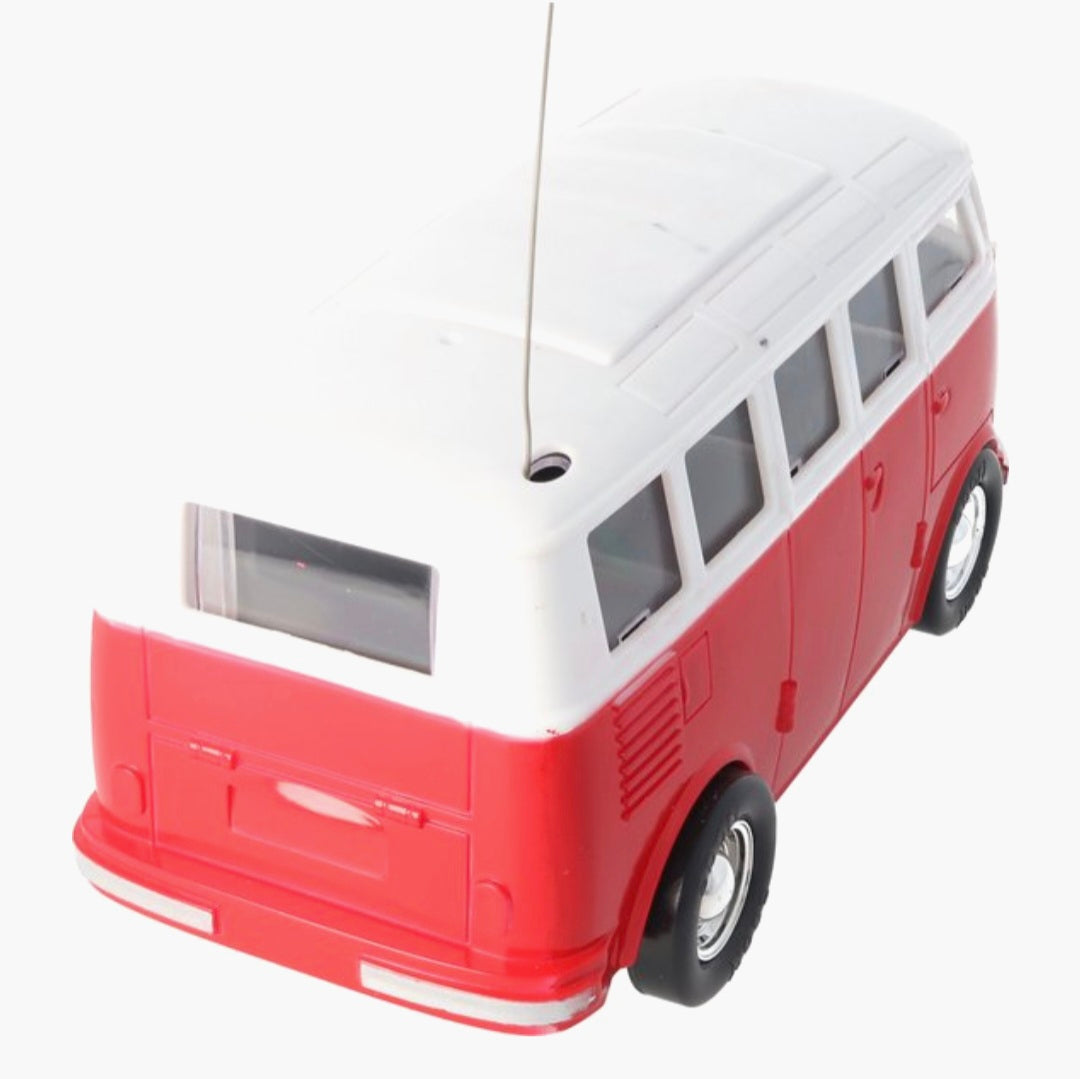Toi-Toys: Radiografisch Bestuurbare Retro RC bus rood met licht