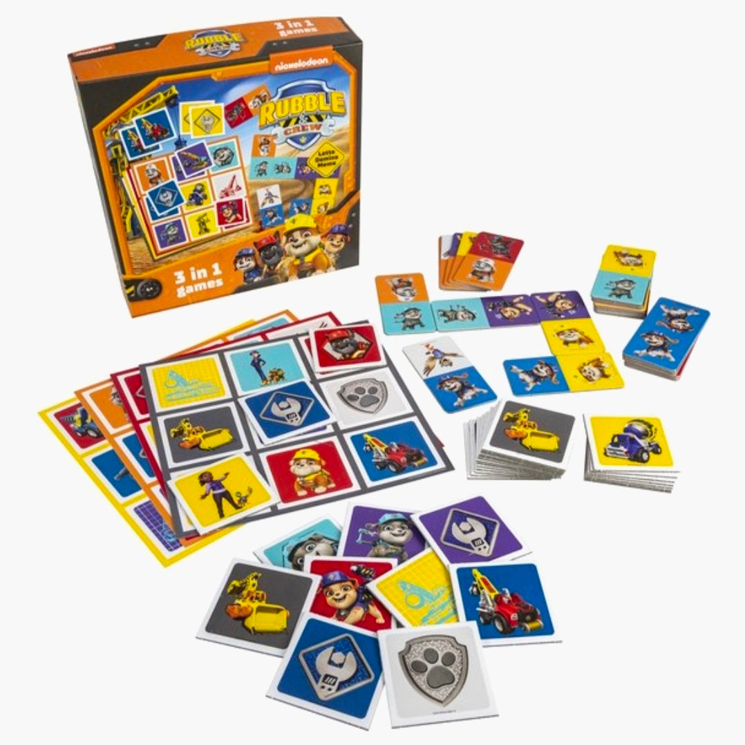 Paw Patrol: Ruble & Cruw 3in1 Spellen