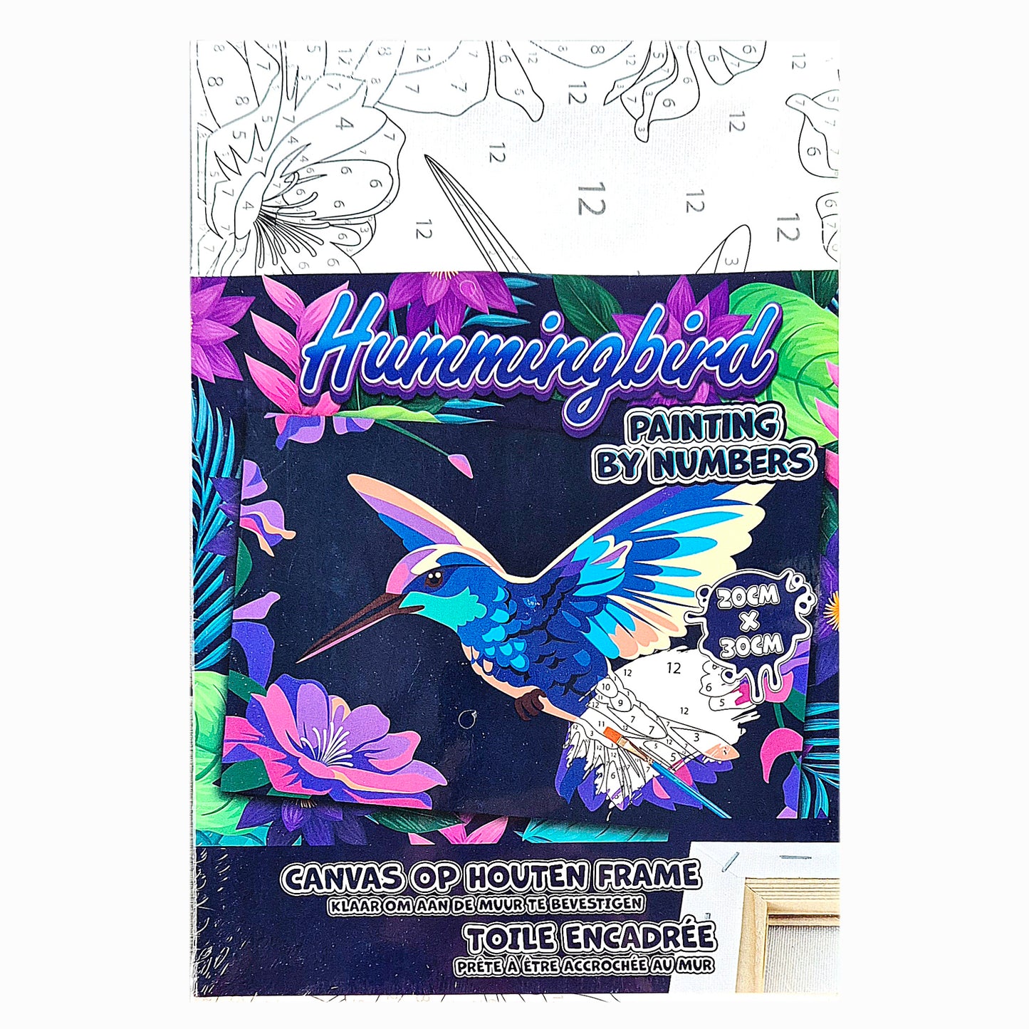 Canvas Schilderen op nummer: Kolibrie - 20x30