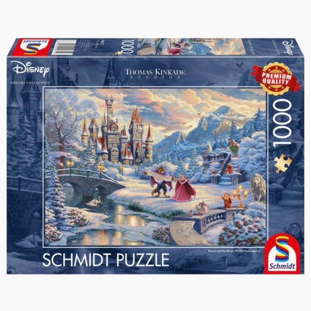 Thomas Kinkade: Disney Beauty and the Beast - Winter Enchantment - 1000