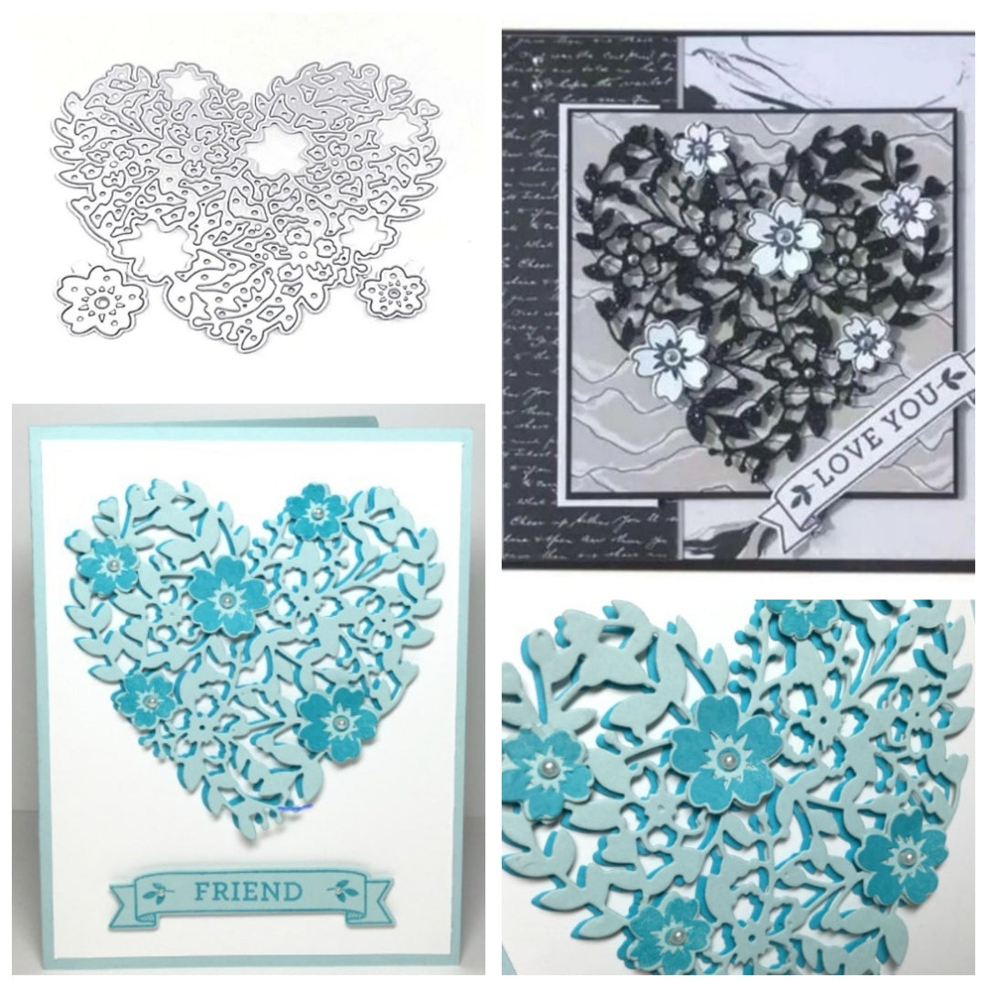 Stansmes Hart met bloem