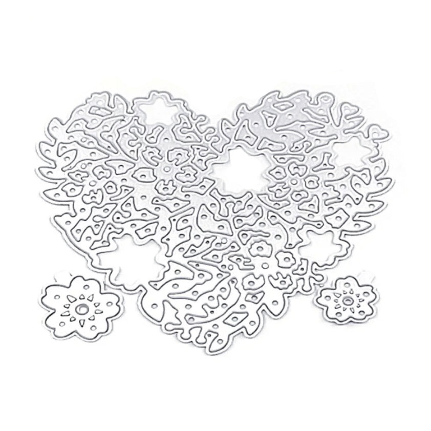 Stansmes Hart met bloem