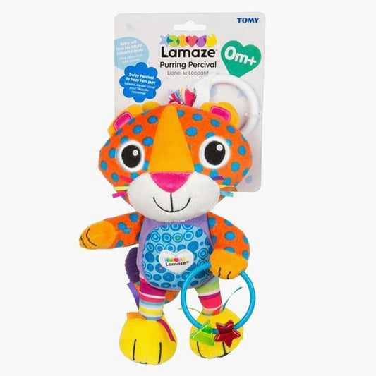 Tomy: Tomy Lamaze Purring Percival Luipaard Knuffel - 0 mnd+