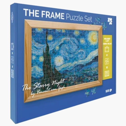 The Frame: Vincent van Gogh - Sterrennacht - met houten Lijst - 500