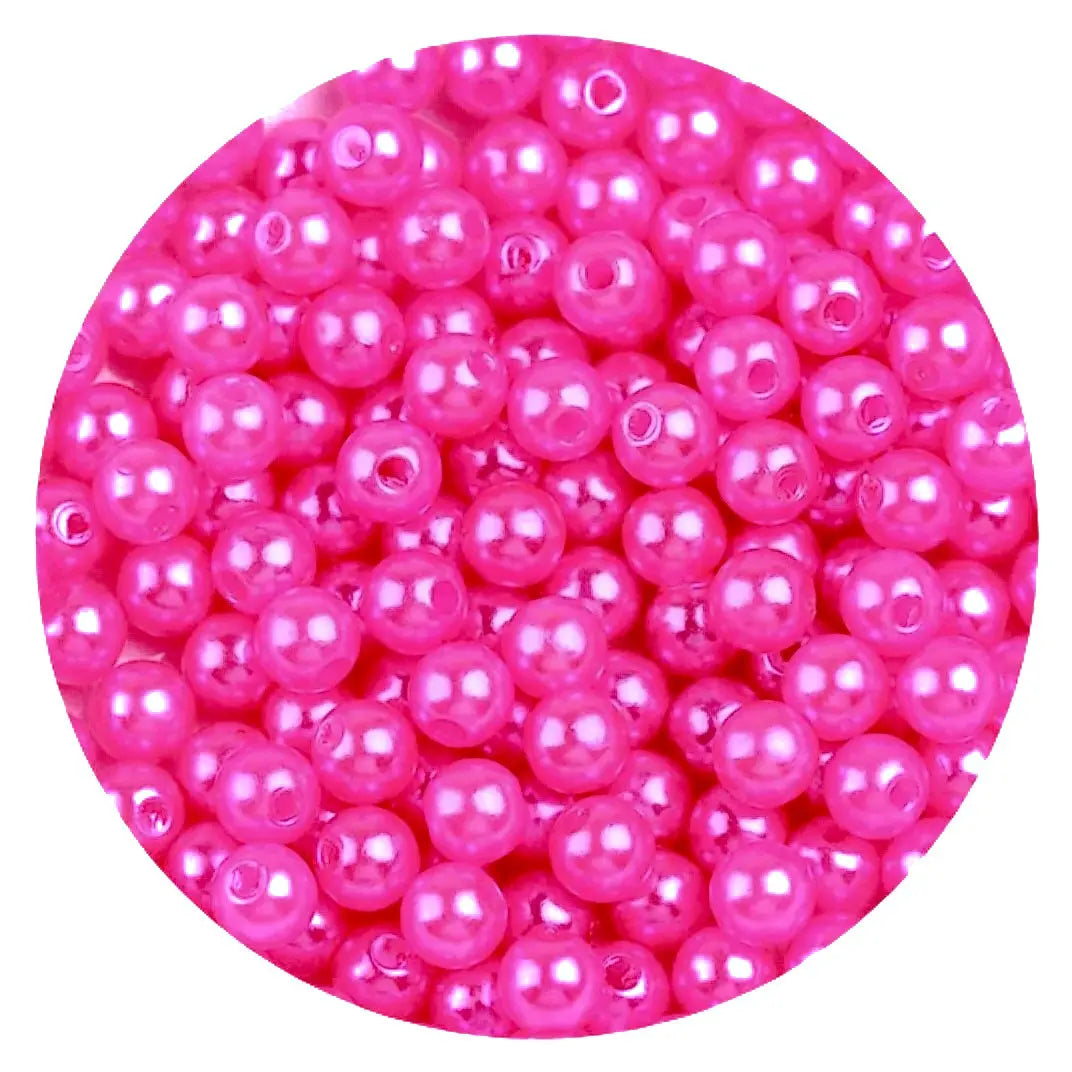 10g Acryl parelkralen 4mm -  Diverse kleuren  -  Multiplaza