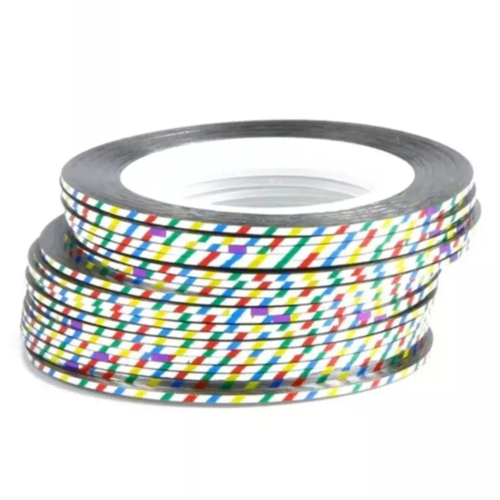 1mm Nagel striping tape met motief - Diverse Kleuren  -  Multiplaza