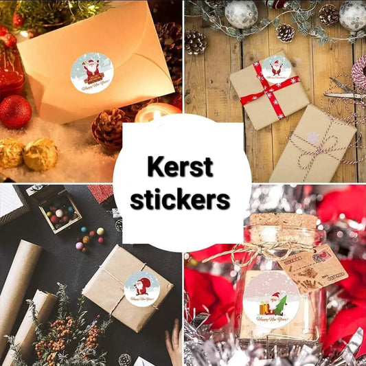 2,5cm Kerst Stickers - Diverse Soorten  -  Multiplaza