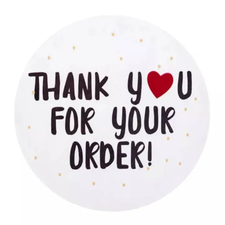 2,5cm Thank You Stickers - Diverse Soorten  -  Multiplaza