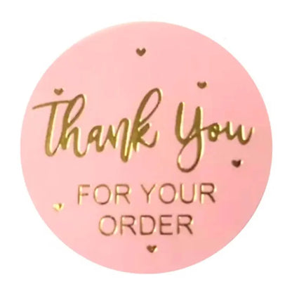 2,5cm Thank You Stickers - Diverse Soorten  -  Multiplaza
