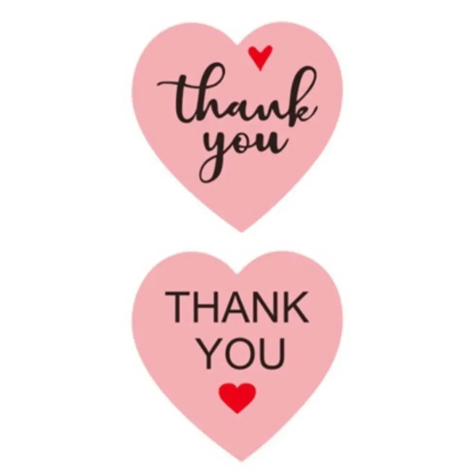 2,5cm Thank You Stickers - Diverse Soorten  -  Multiplaza