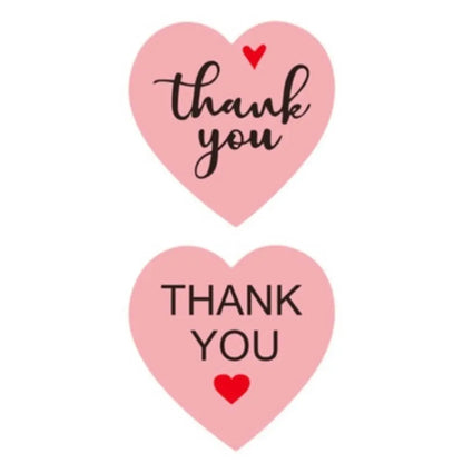 2,5cm Thank You Stickers - Diverse Soorten  -  Multiplaza