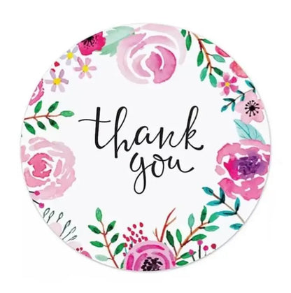 2,5cm Thank You Stickers - Diverse Soorten  -  Multiplaza