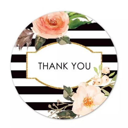 2,5cm Thank You Stickers - Diverse Soorten  -  Multiplaza