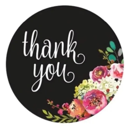 2,5cm Thank You Stickers - Diverse Soorten  -  Multiplaza
