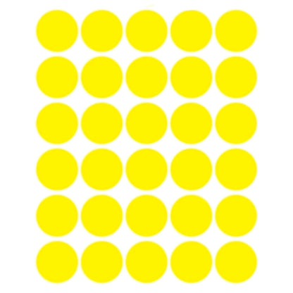 2cm Ronde Etiketten (150 Stuks) - Diverse kleuren  -  Multiplaza